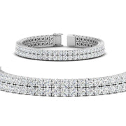 2 Row Round Tennis Bracelet